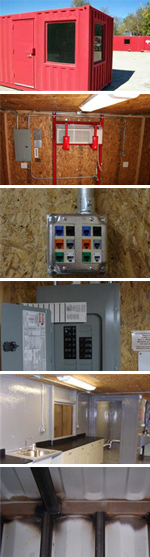 Example of a Blast Proof Module Customization. Ask us about your custom floor plans at Pierce Leasing.
