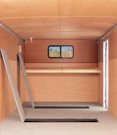 Cargo Workwagon interior from Pierce Leasing, it has plenty of room. 